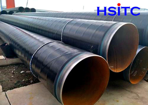 Dn200mm สายกลมดําน้ํา ASTM A252 6mm 8&quot; SSAW ท่อเหล็ก Api 5l