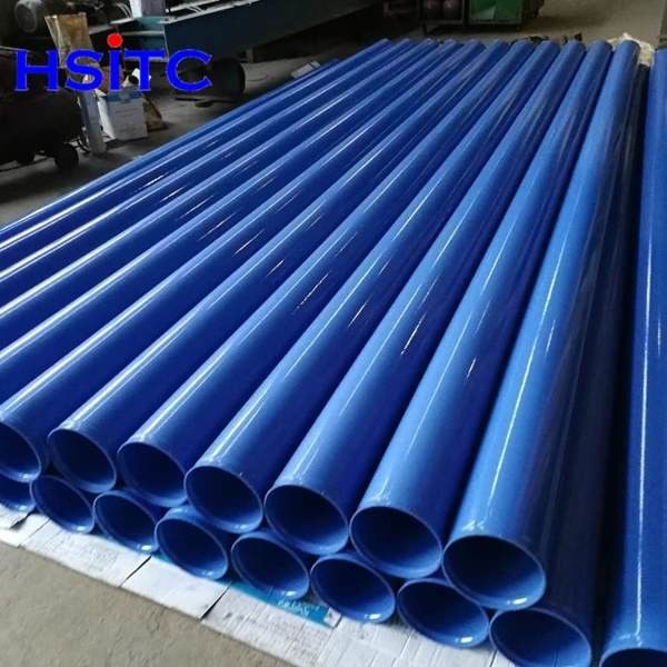 Gr.50 3000mm Fusion Bond Pipes Epoxy Coated พอลีเอธีเลนเคลือบ 0